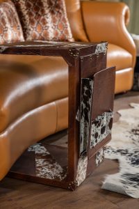 مبلمان چرم راحتی مکزیکی رنگ عسلی - Image 7