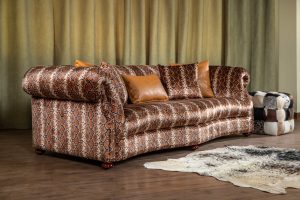 مبلمان چرم راحتی مکزیکی رنگ عسلی - Image 10