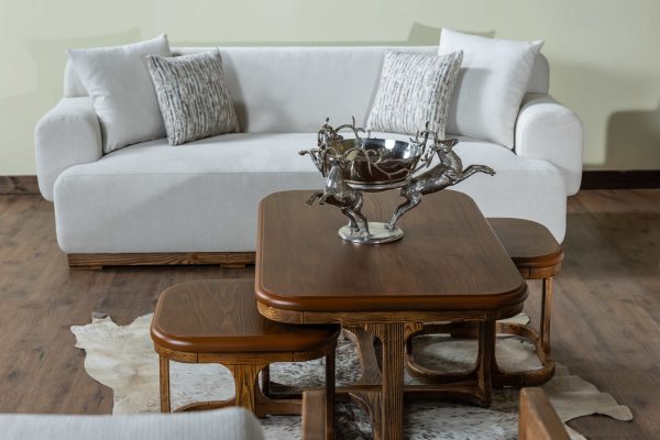 مبلمان راحتی رنگ سفید - Image 8