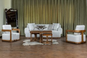 مبلمان راحتی رنگ سفید - Image 4