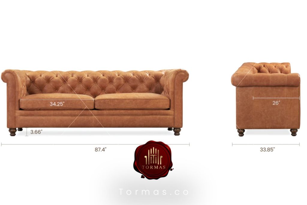 ابعاد استاندارد مبل کلاسیک ایتالیایی