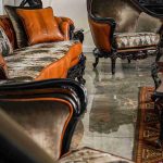 مبلمان راحتی چرم پلاس رنگ قهوه ای