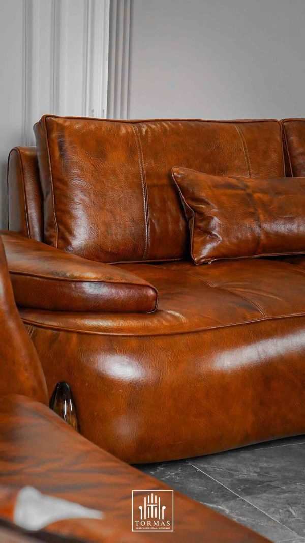 مبلمان چرم راحتی مکزیکی - Image 5