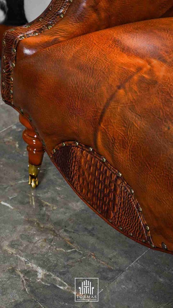 مبلمان چرم راحتی مکزیکی - Image 7