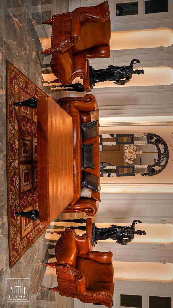 مبلمان چرم راحتی مکزیکی