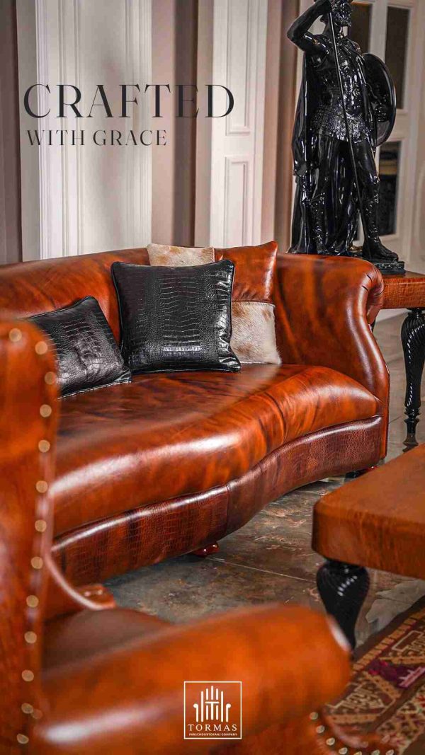 مبلمان چرم راحتی مکزیکی