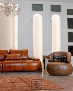 مبلمان چرم راحتی امریکایی - Image 4