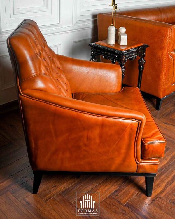 مبلمان چرم راحتی کالیفرنیا - Image 17