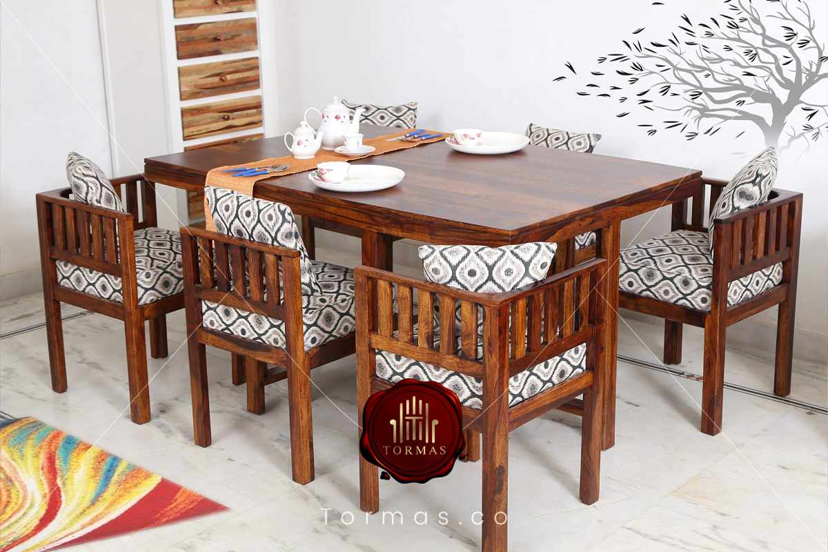 ابعاد میز ناهارخوری ۶ نفره