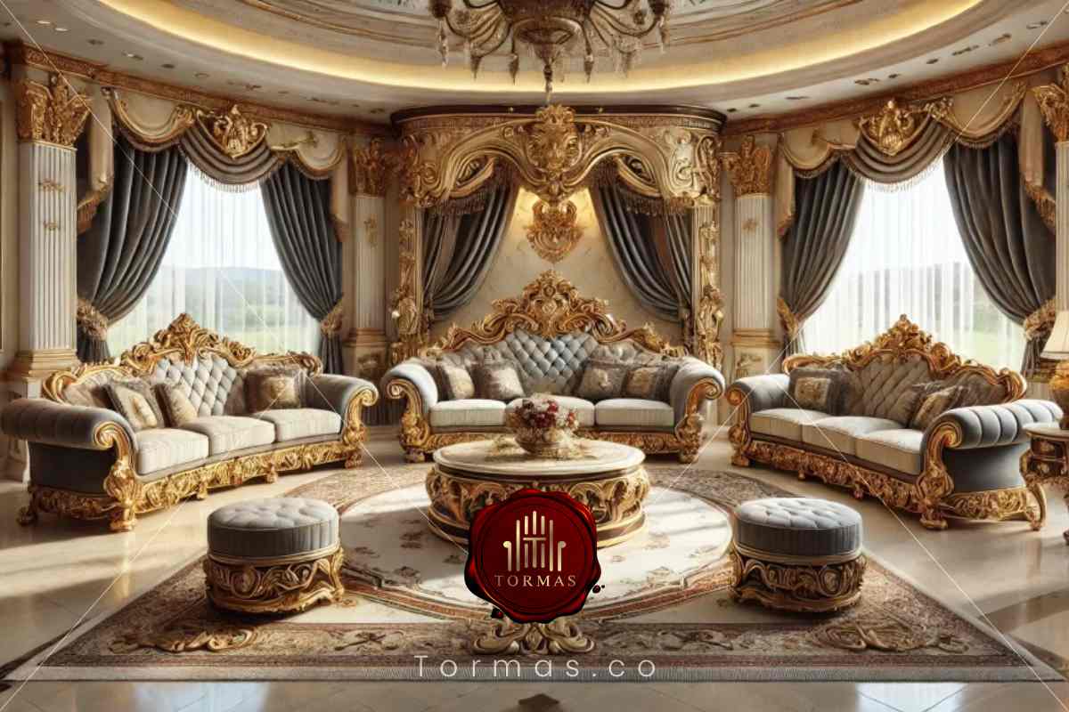 چیدمان مبل 9 نفره